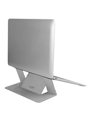 Moft - Soporte para Computador Portatil Version Adhesivo | Plata